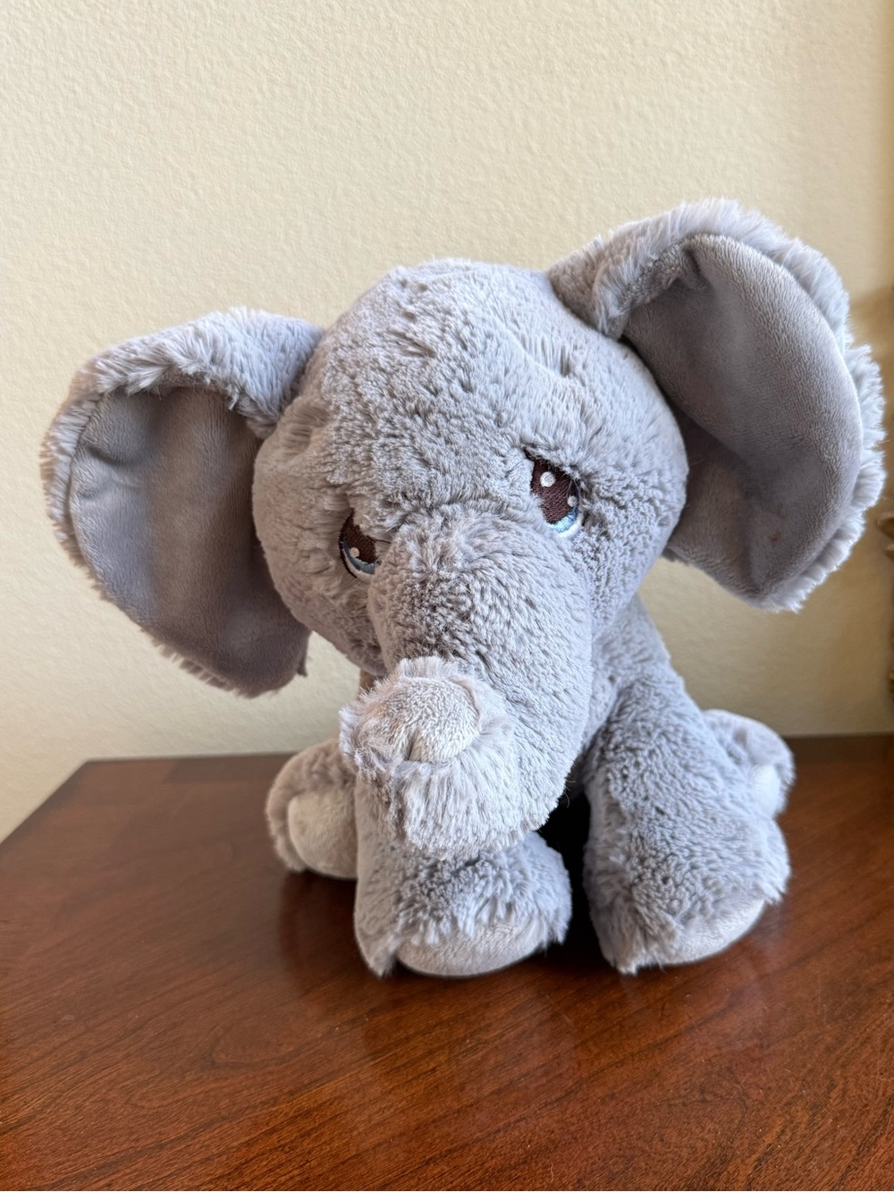 Precious Moments gray stuffed elephant toy